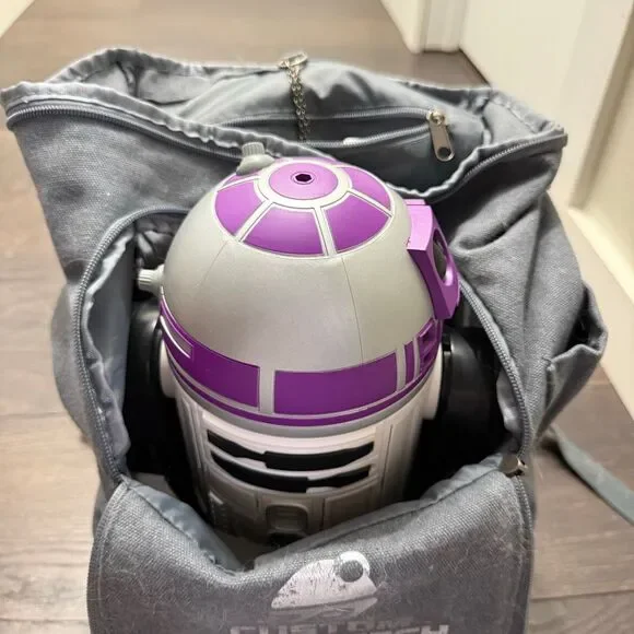 Disney Star Wars Droid Depot R2D2 Purple Robot with Astromech Backpack New